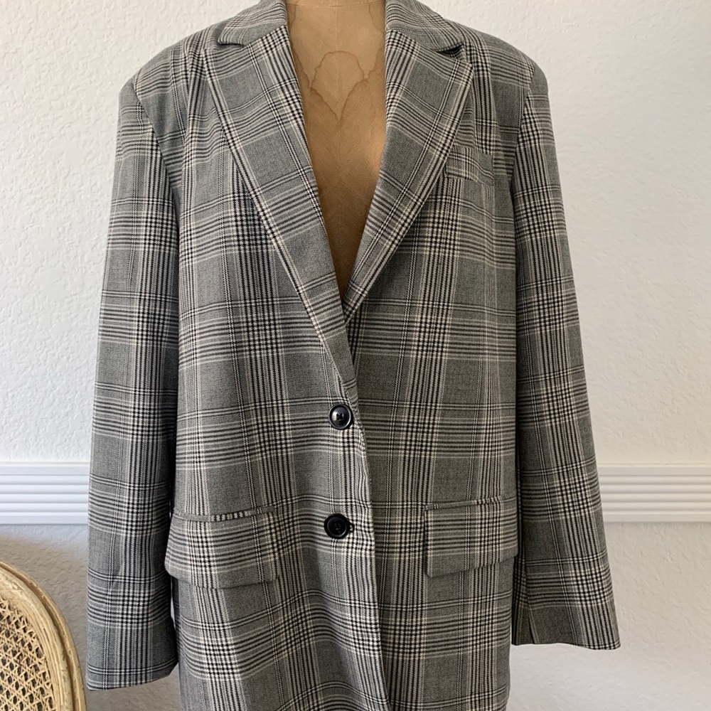 New Zara Check Blazer 9929/329 Small